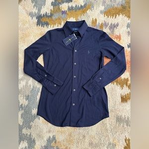 ⭐️NWT Ralph Lauren Knit Oxford Shirt